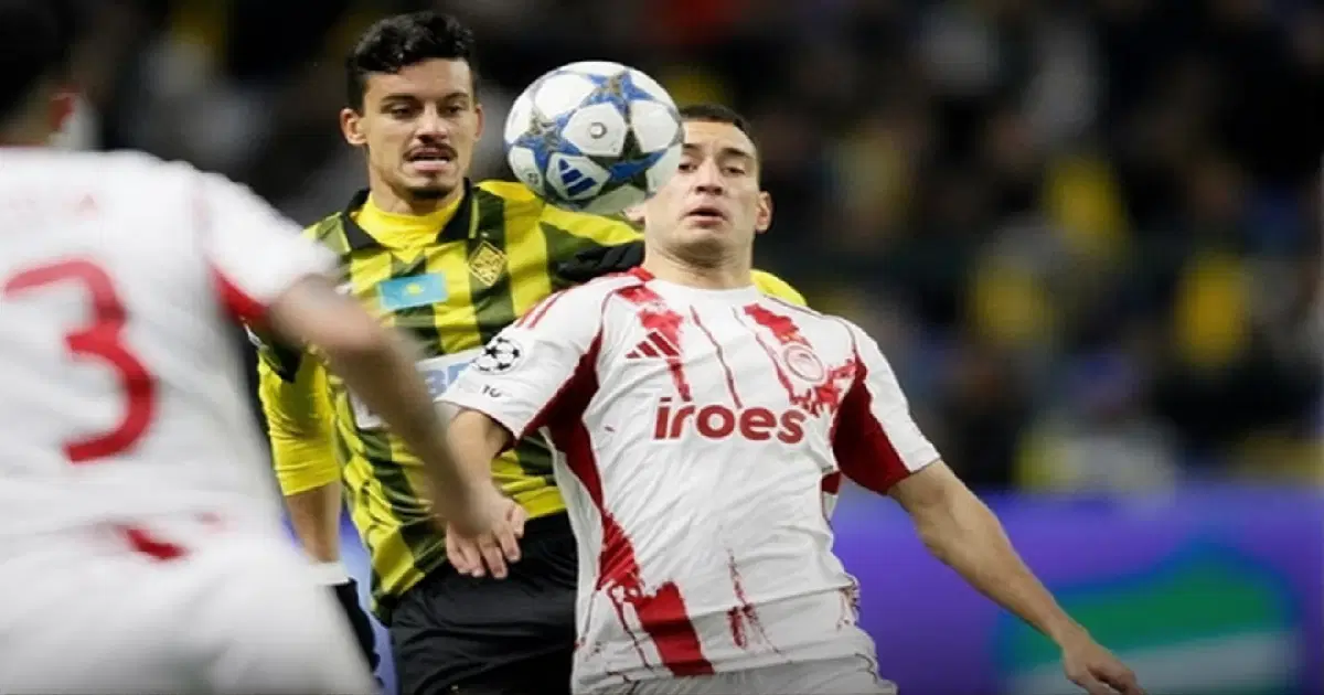 Кайрат уступил Олимпиакосу в матче Лиги Чемпионов: фотообзор встречи