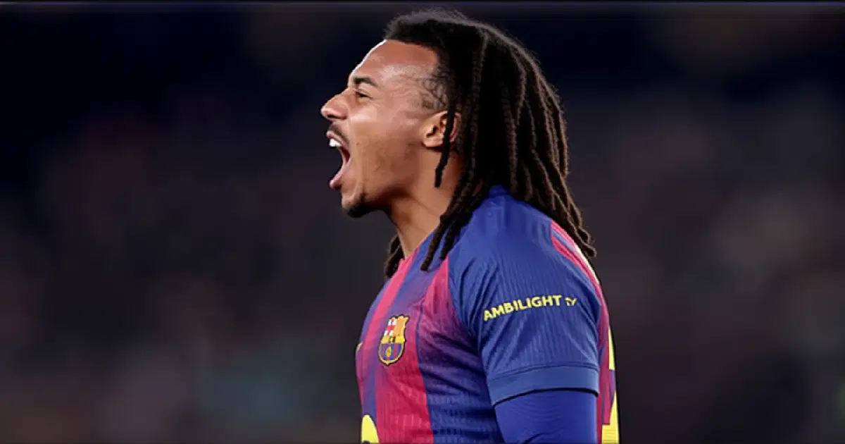 Хет-трик Жюля Кунде за три минуты вытащил «Барселону» из пропасти против «Айнтрахта»