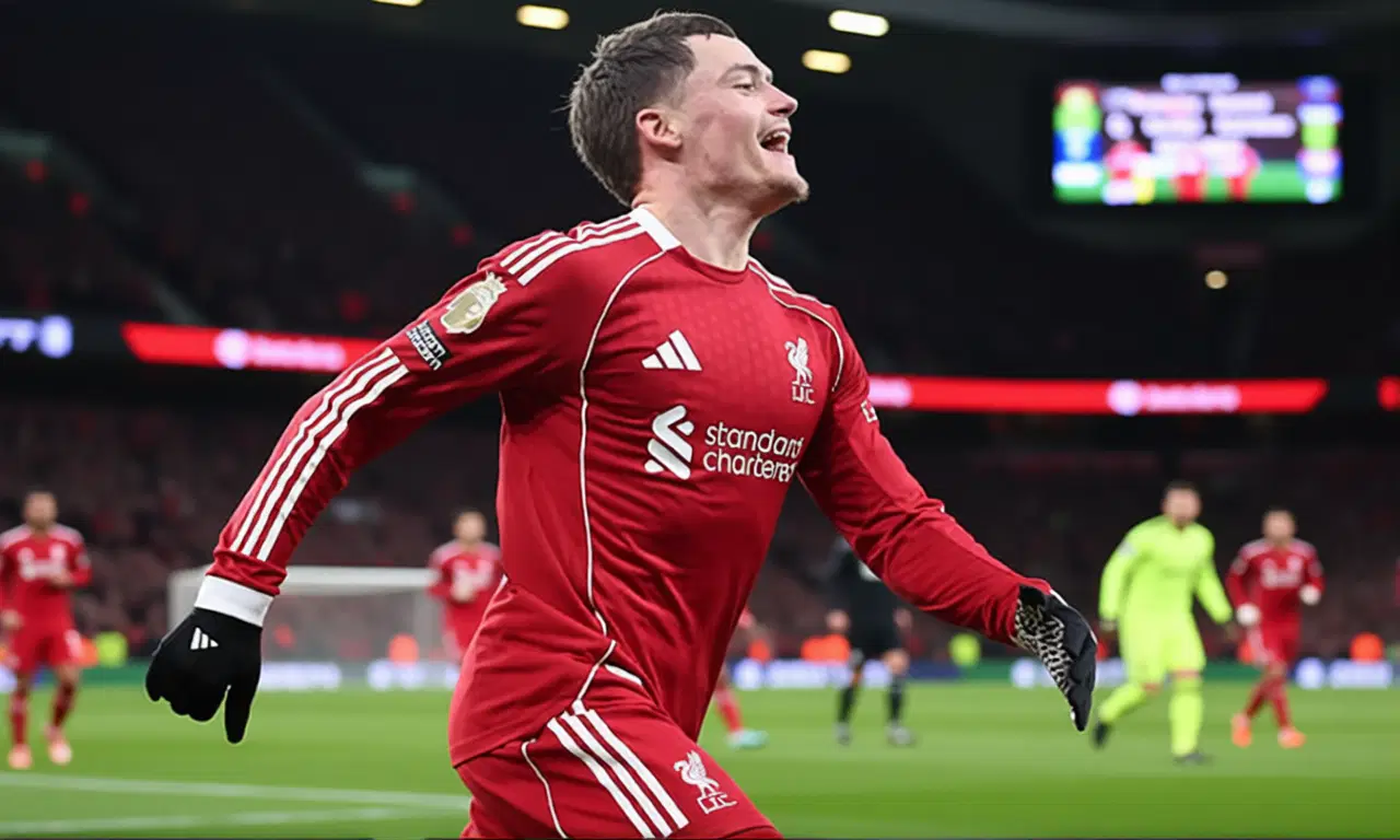 Флориан Вирц наконец-то открыл счет голам за Ливерпуль спустя 23 матча